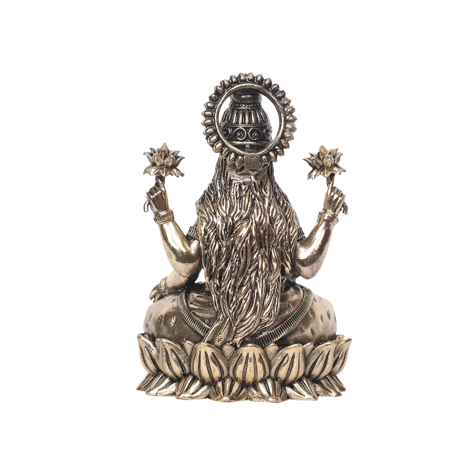 Brass Kamala Lakshmi Idol