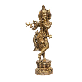 Brass Krishna Idol
