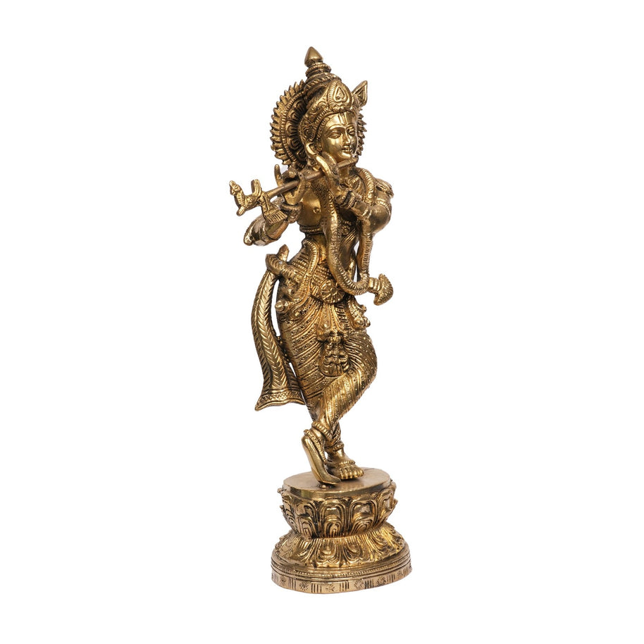 Brass Krishna Idol