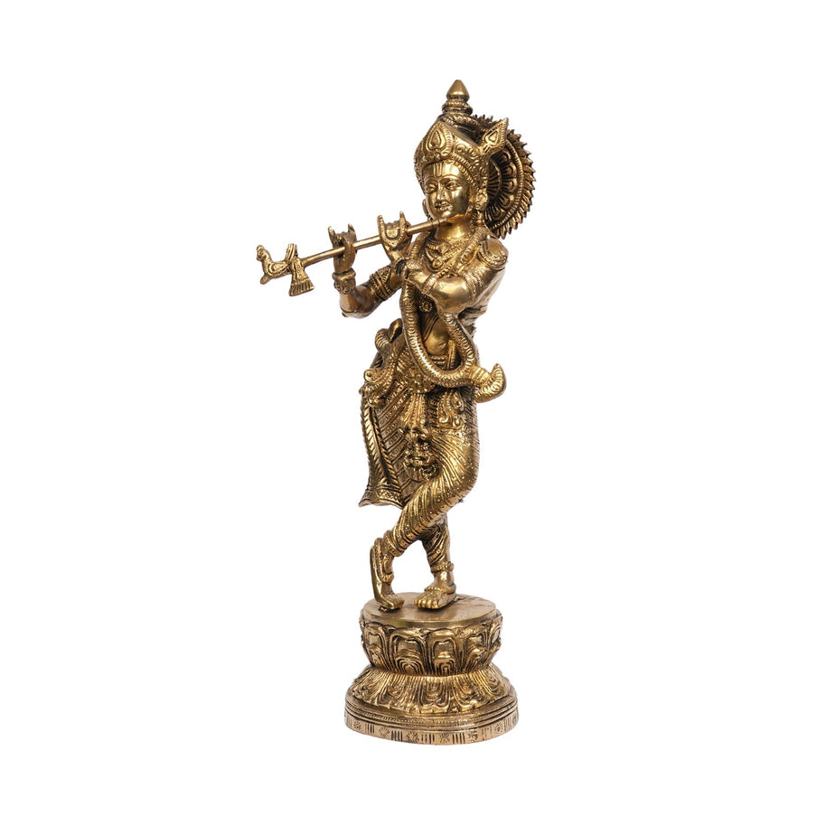 Brass Krishna Idol