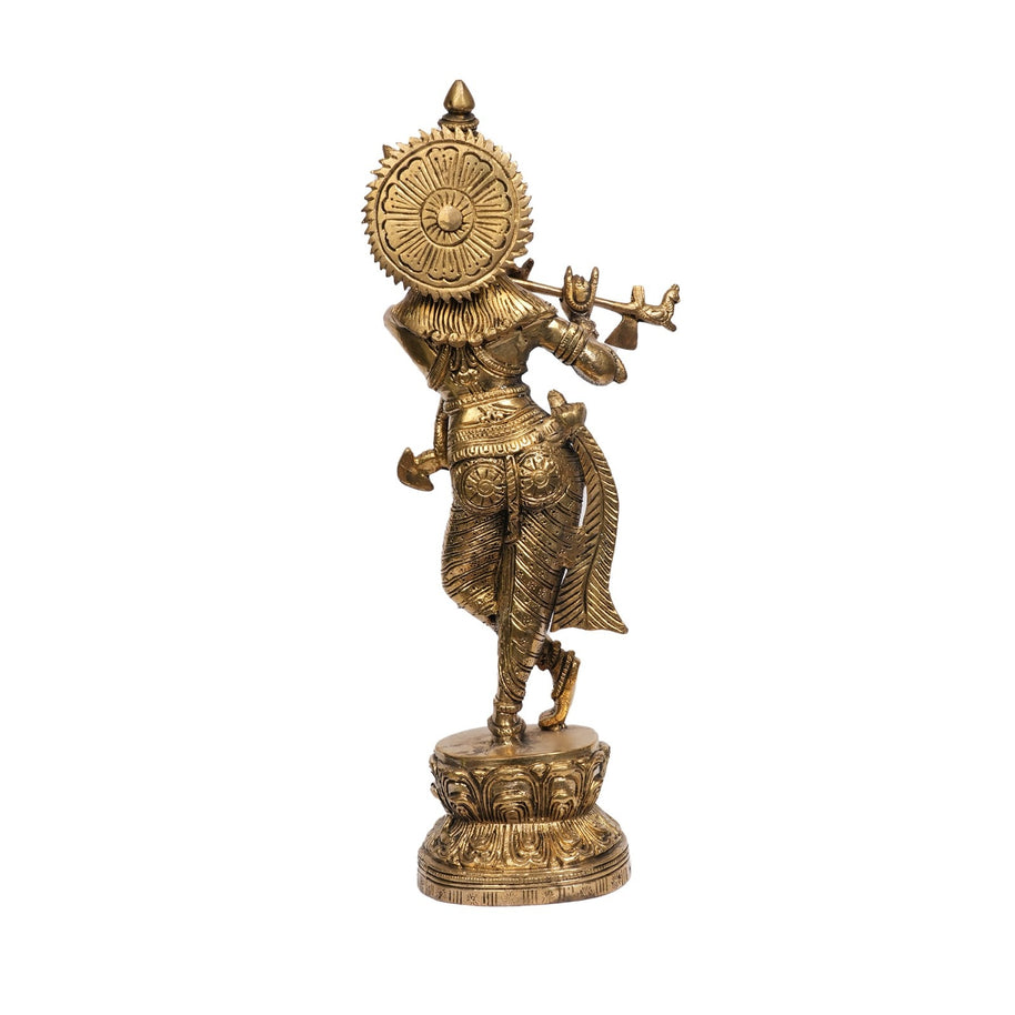 Brass Krishna Idol