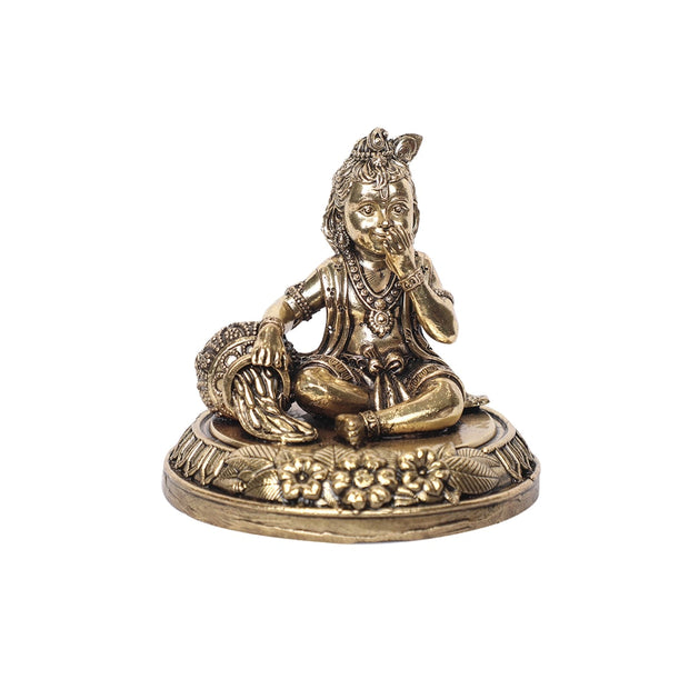 Brass Laddu Gopal Idol
