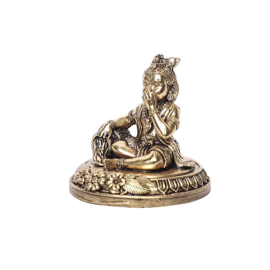 Brass Laddu Gopal Idol