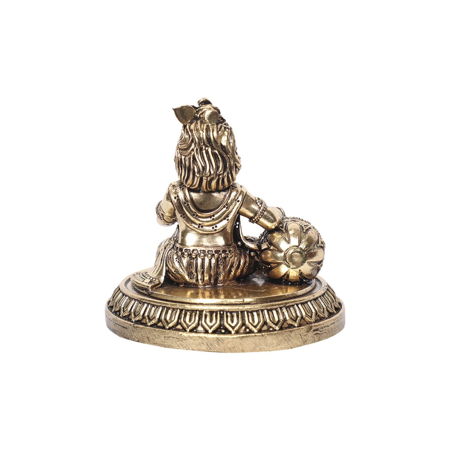 Brass Laddu Gopal Idol