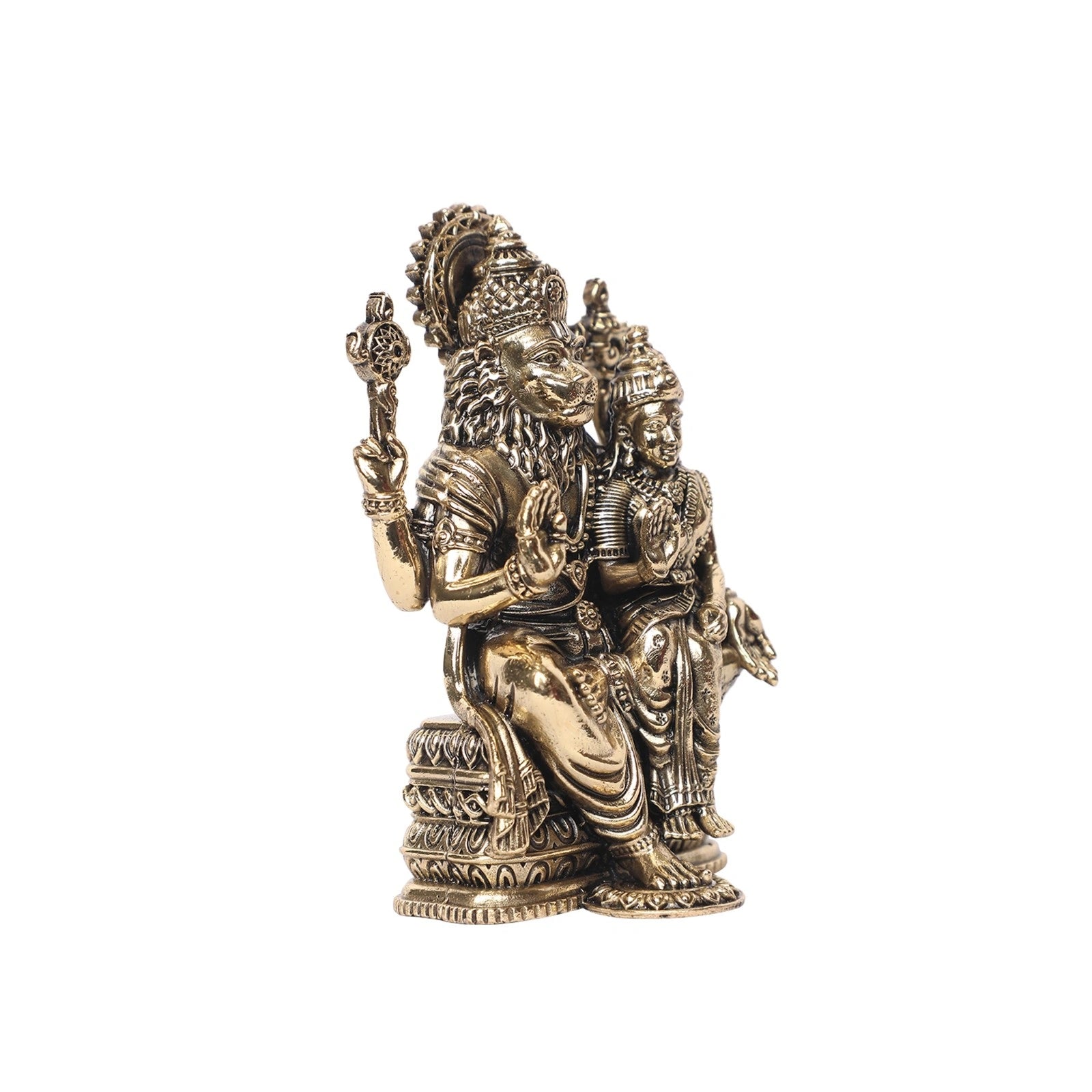 Brass Lakshmi Narasimha Idol