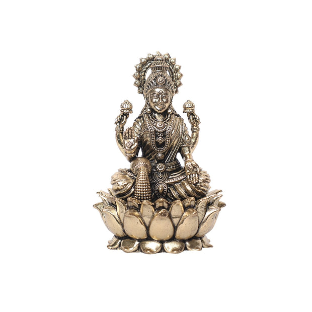 Brass Lakshmi Sitting Idol