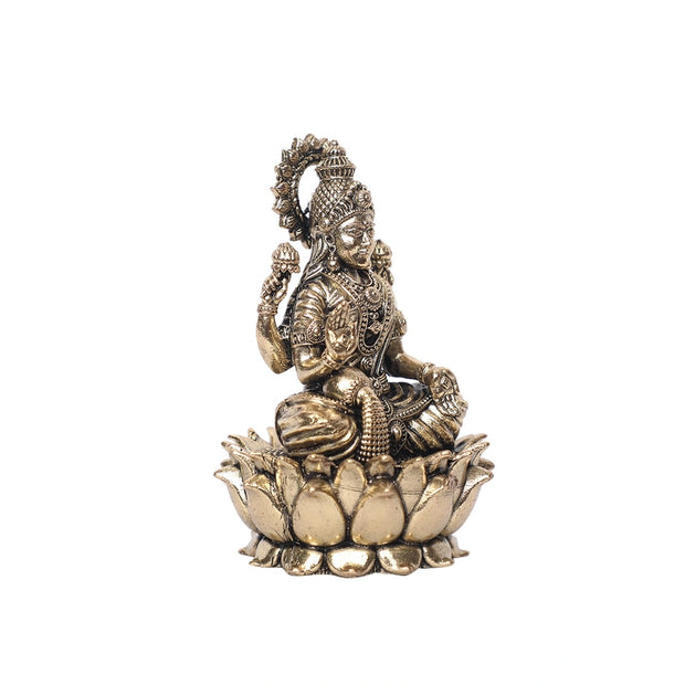 Brass Lakshmi Sitting Idol