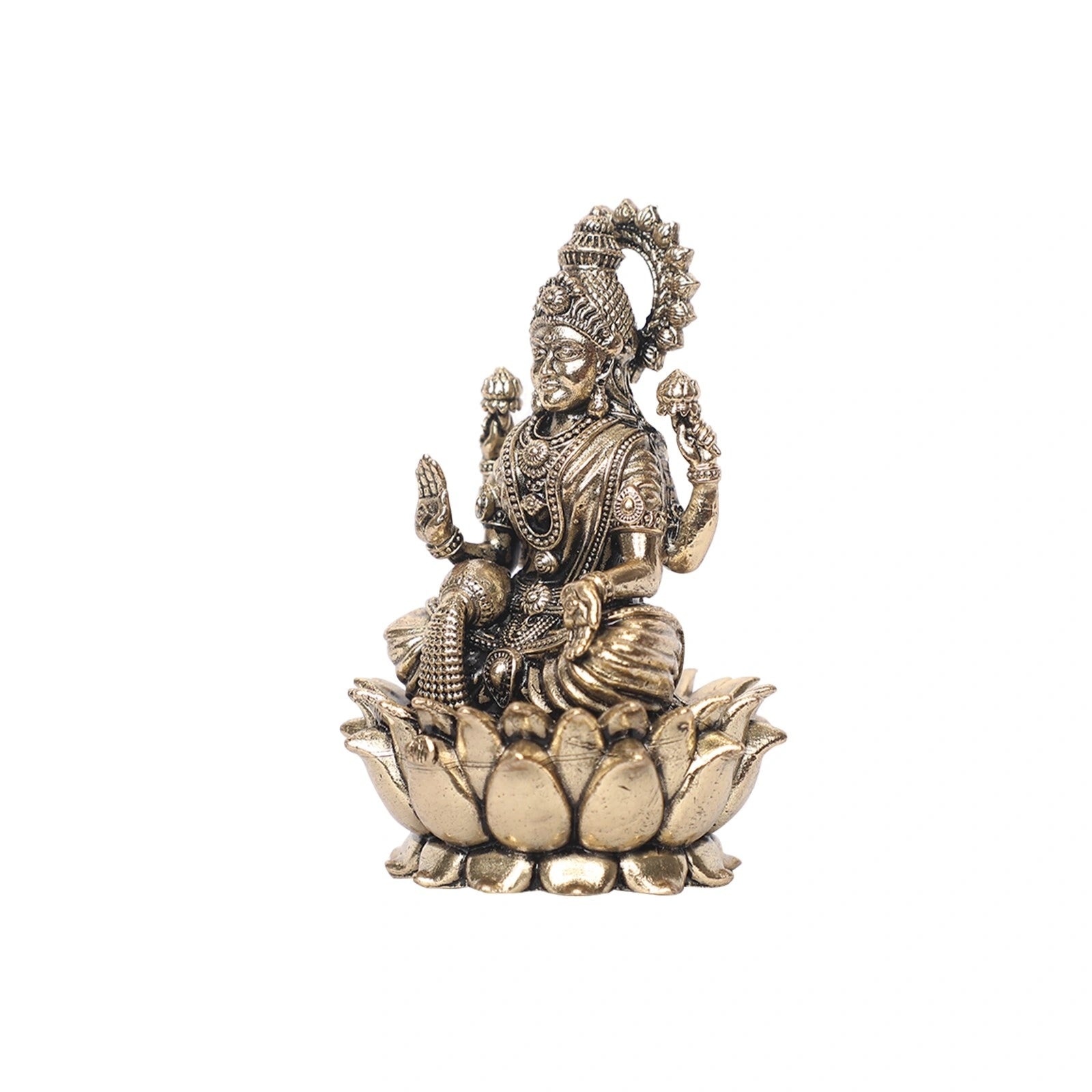 Brass Lakshmi Sitting Idol