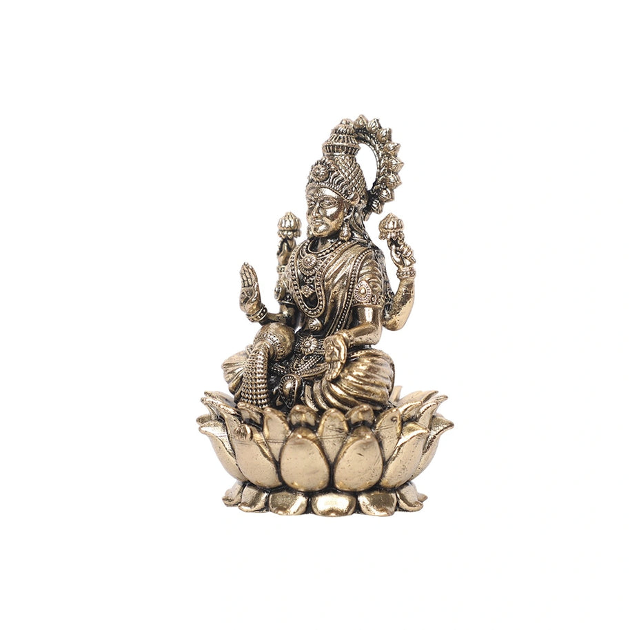 Brass Lakshmi Sitting Idol
