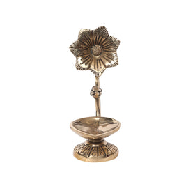 Brass Leaf Deepak