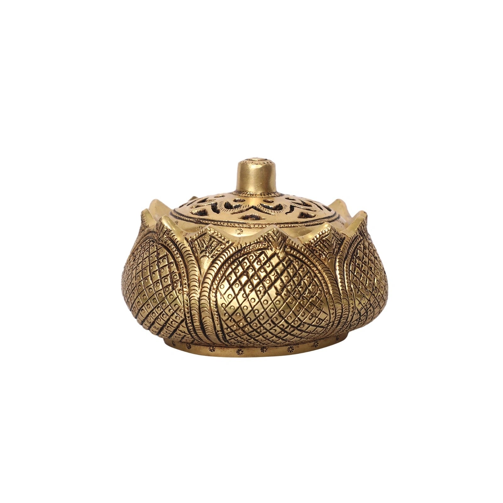 Brass Lotus Dhoop Dani