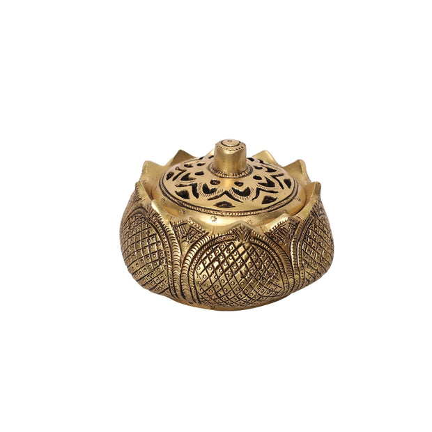 Brass Lotus Dhoop Dani