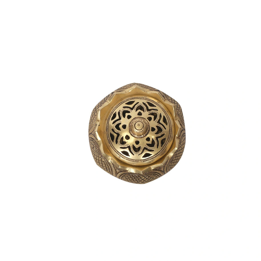 Brass Lotus Dhoop Dani