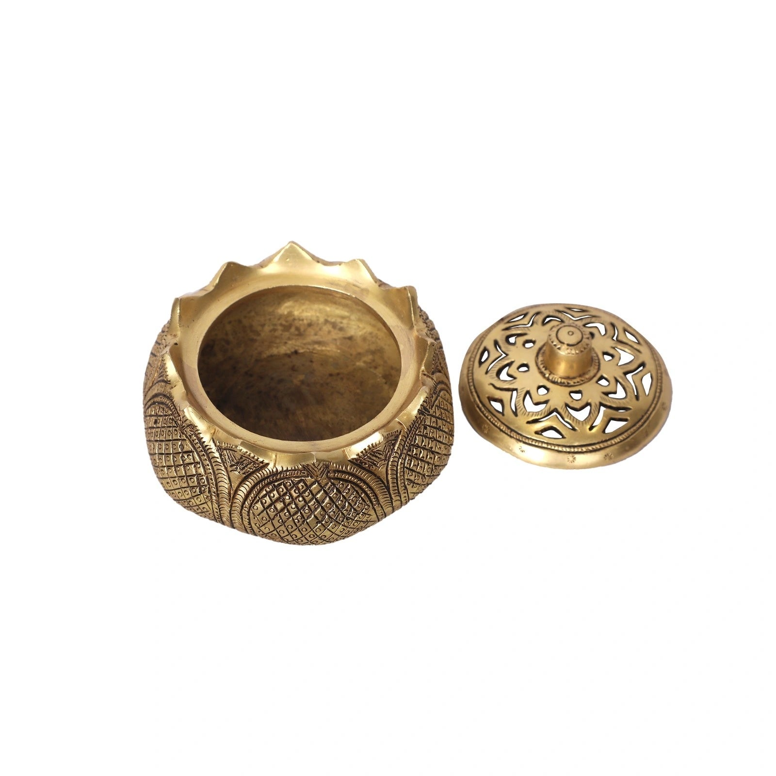 Brass Lotus Dhoop Dani