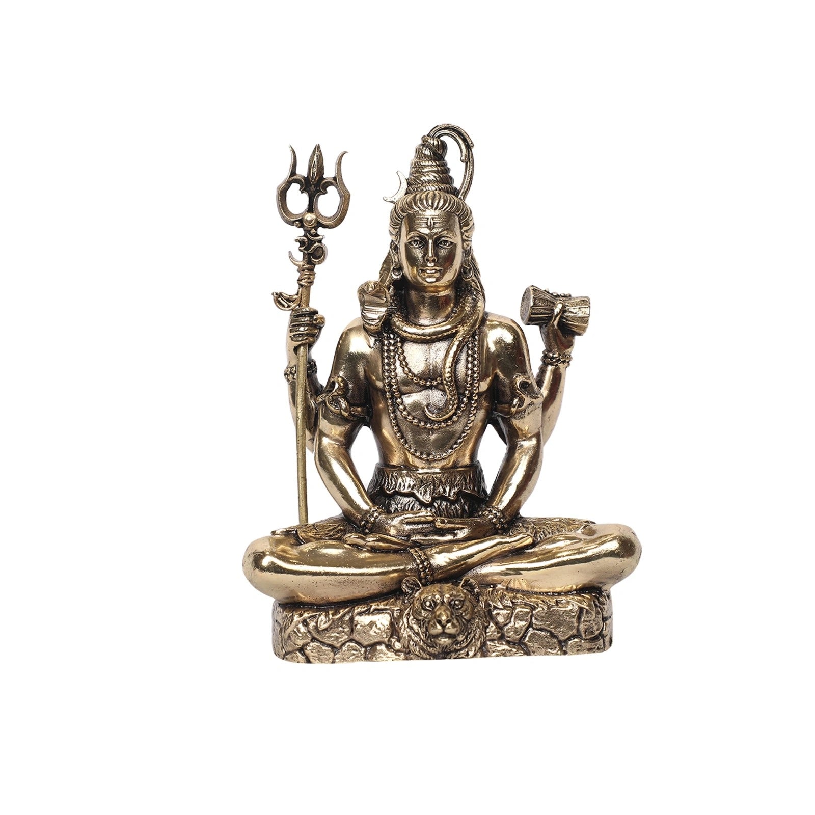 Brass Meditating Shiva Idol