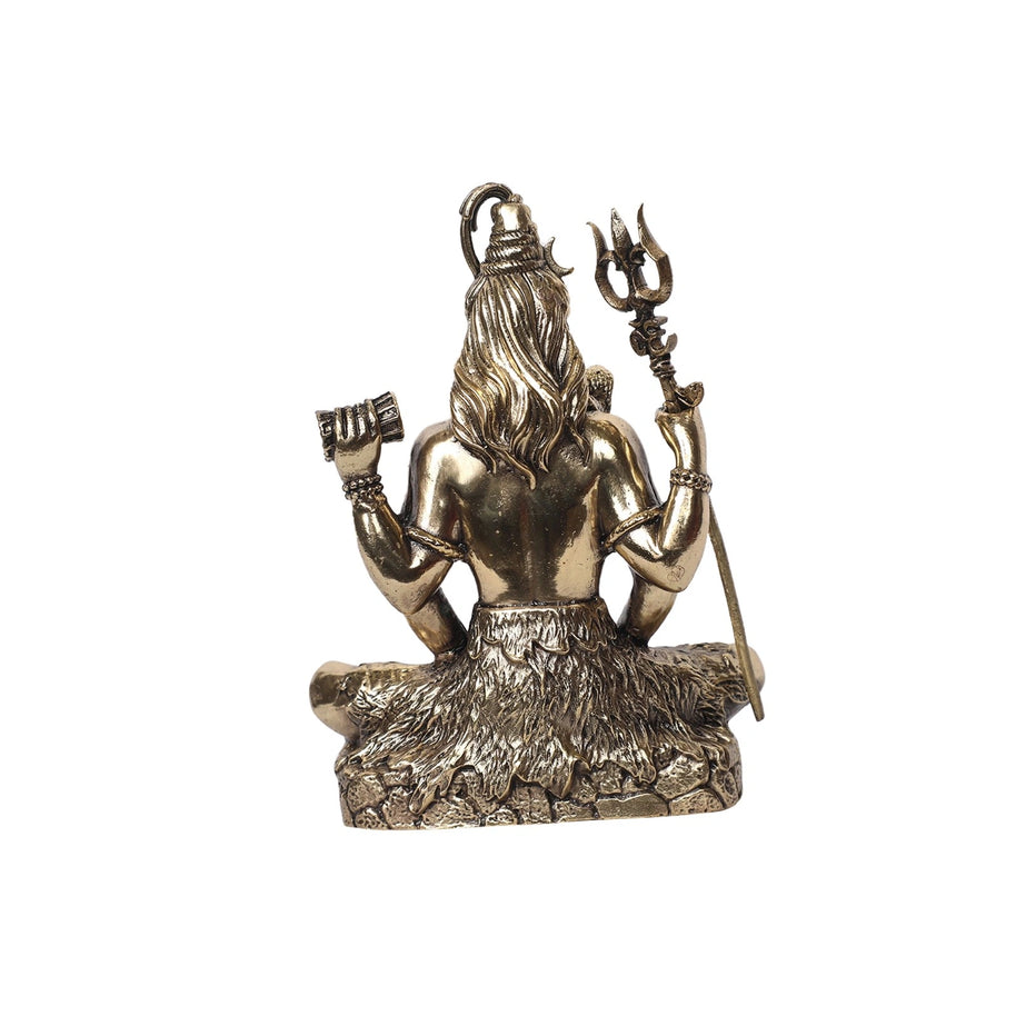 Brass Meditating Shiva Idol