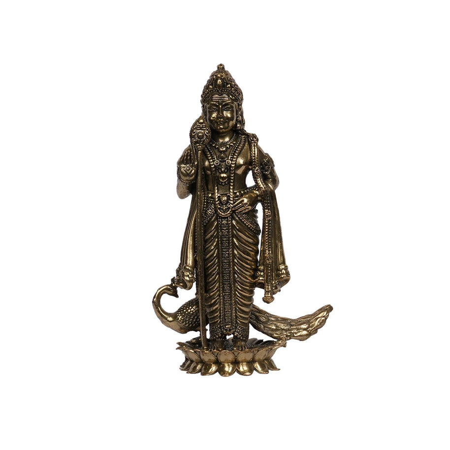 Brass Lord Murugan Statue