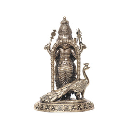 Brass Murugan With Vel