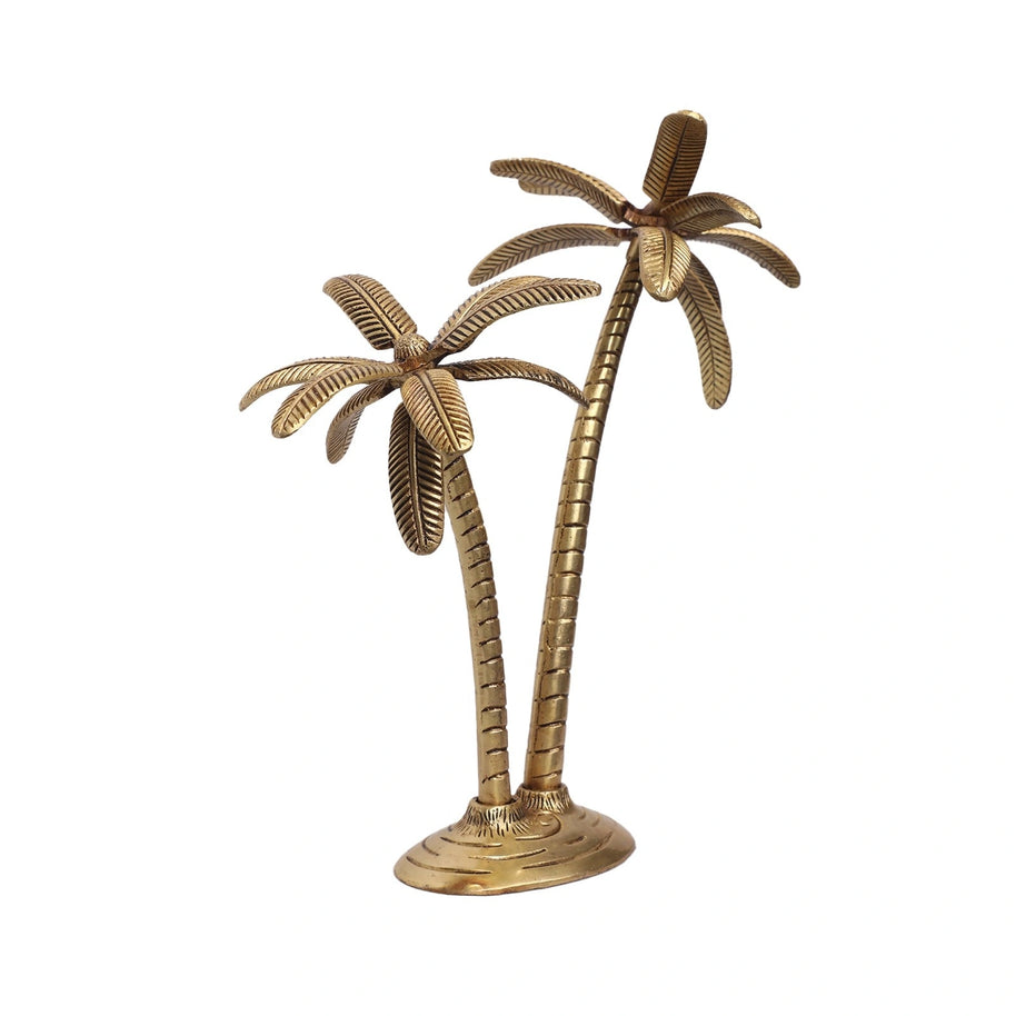 Brass Palm Tree Decor