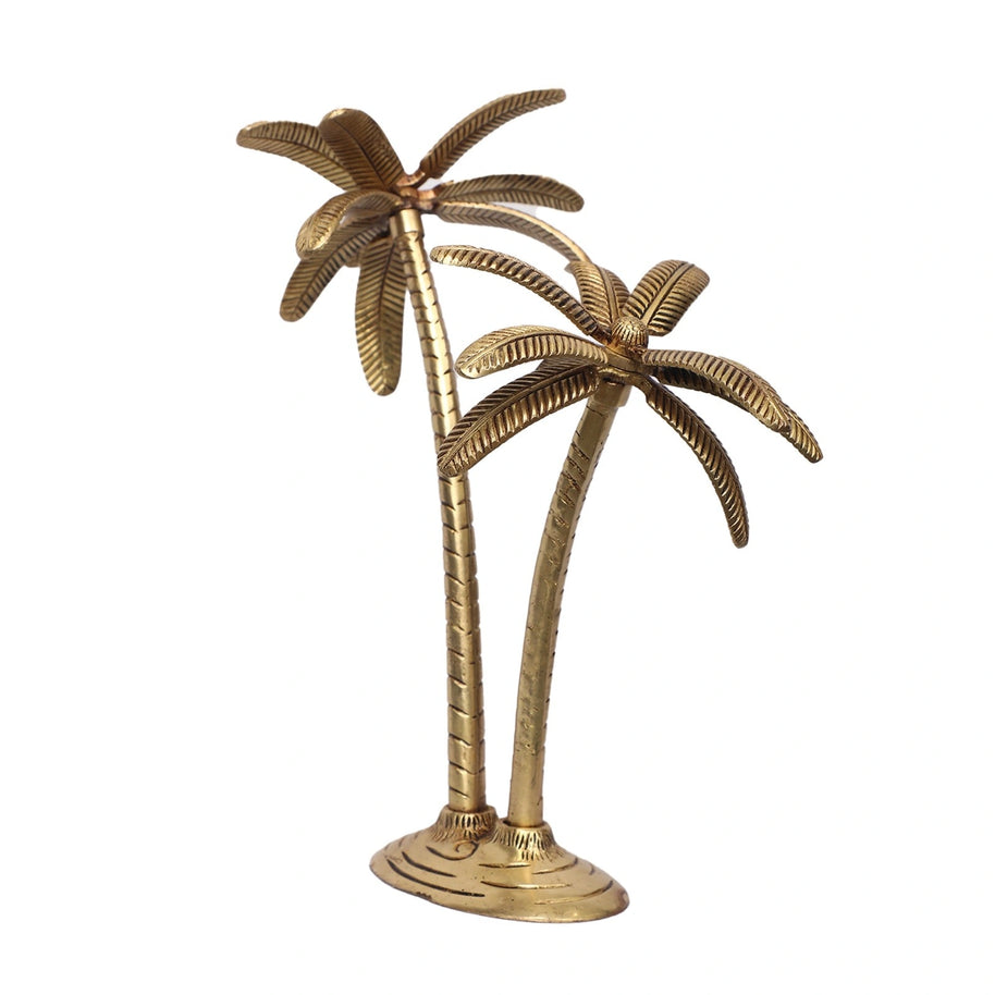 Brass Palm Tree Decor