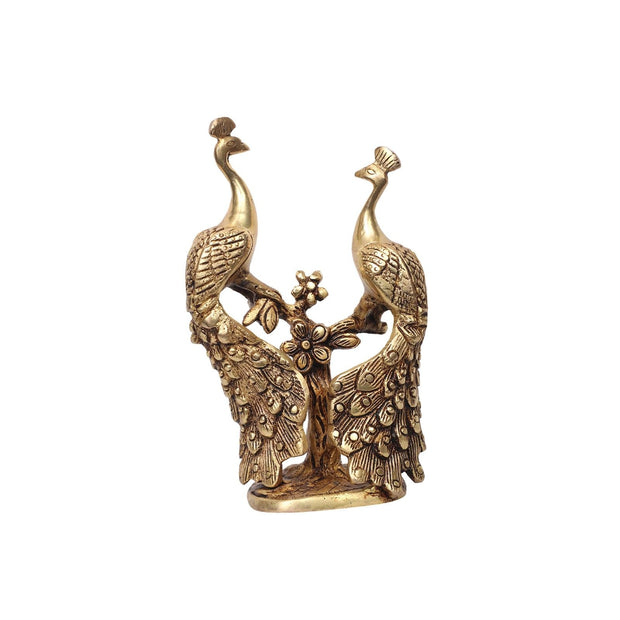 Brass Peacock Pair Table Decor