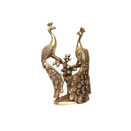 Brass Peacock Pair Table Decor