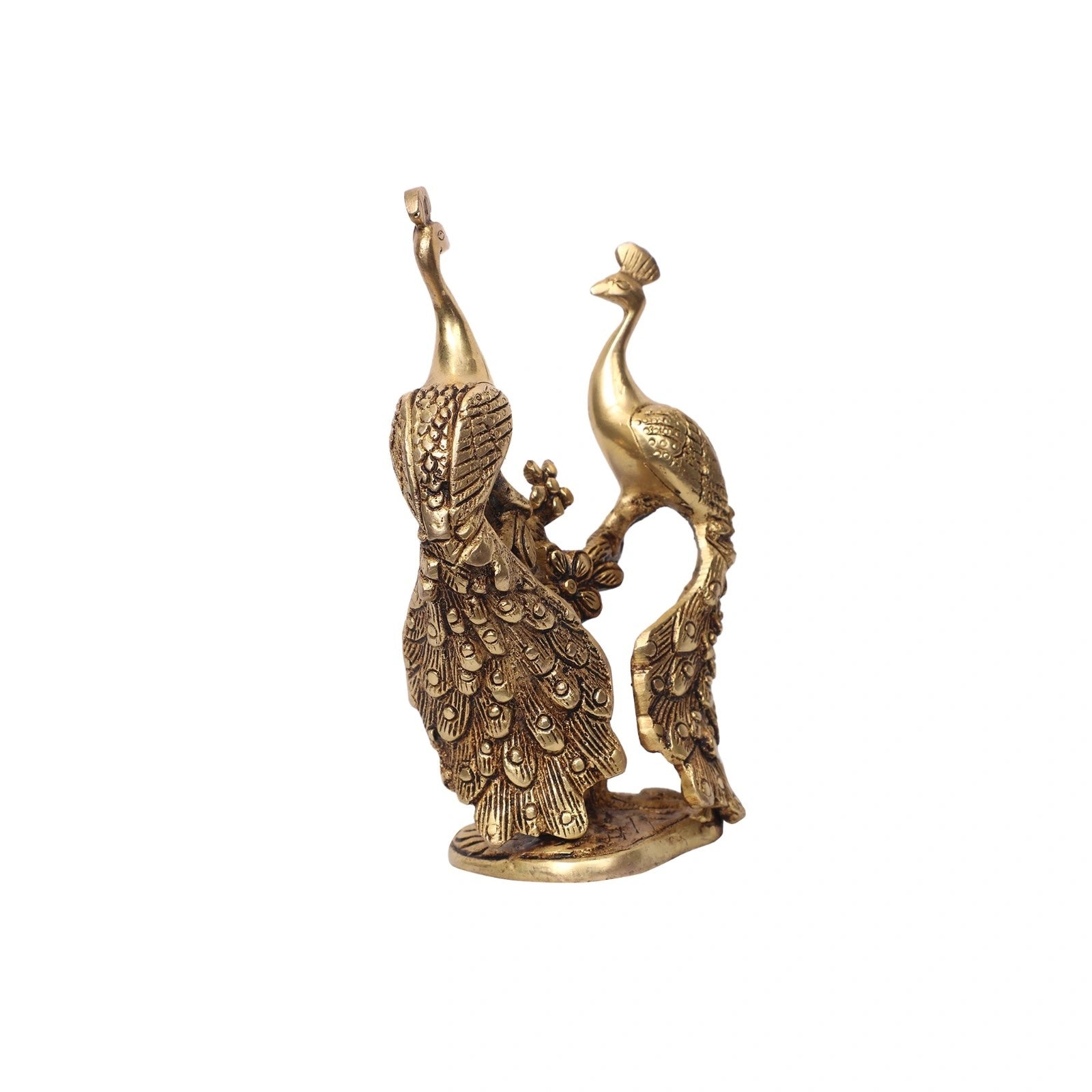 Brass Peacock Pair Table Decor