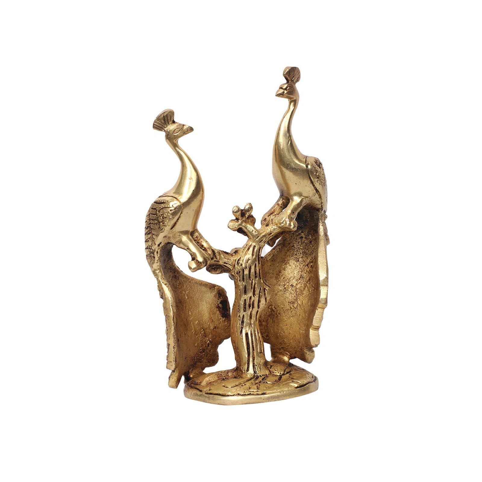 Brass Peacock Pair Table Decor