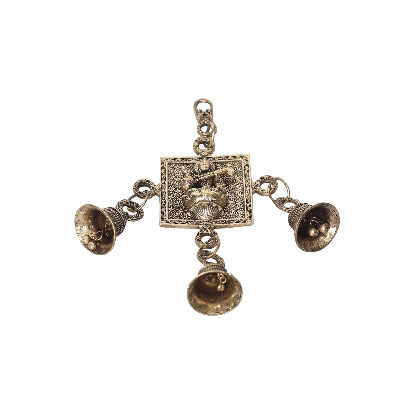 Brass Saraswathi Wall Hanging