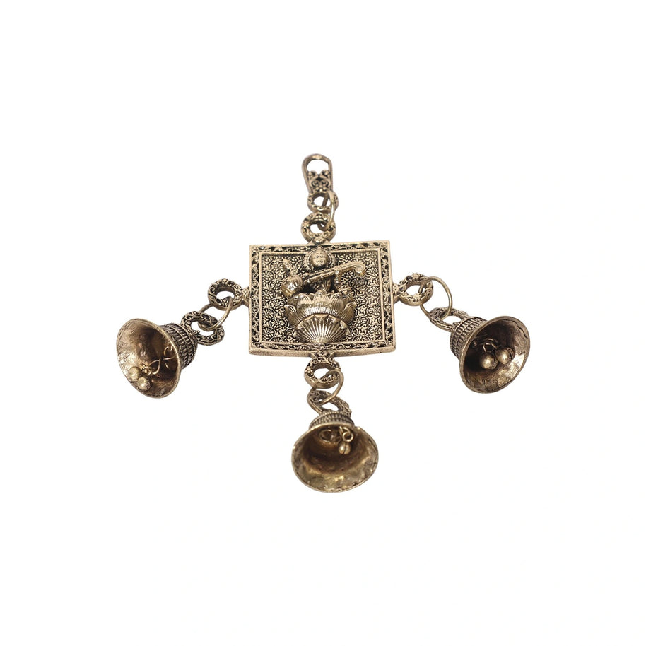 Brass Saraswathi Wall Hanging