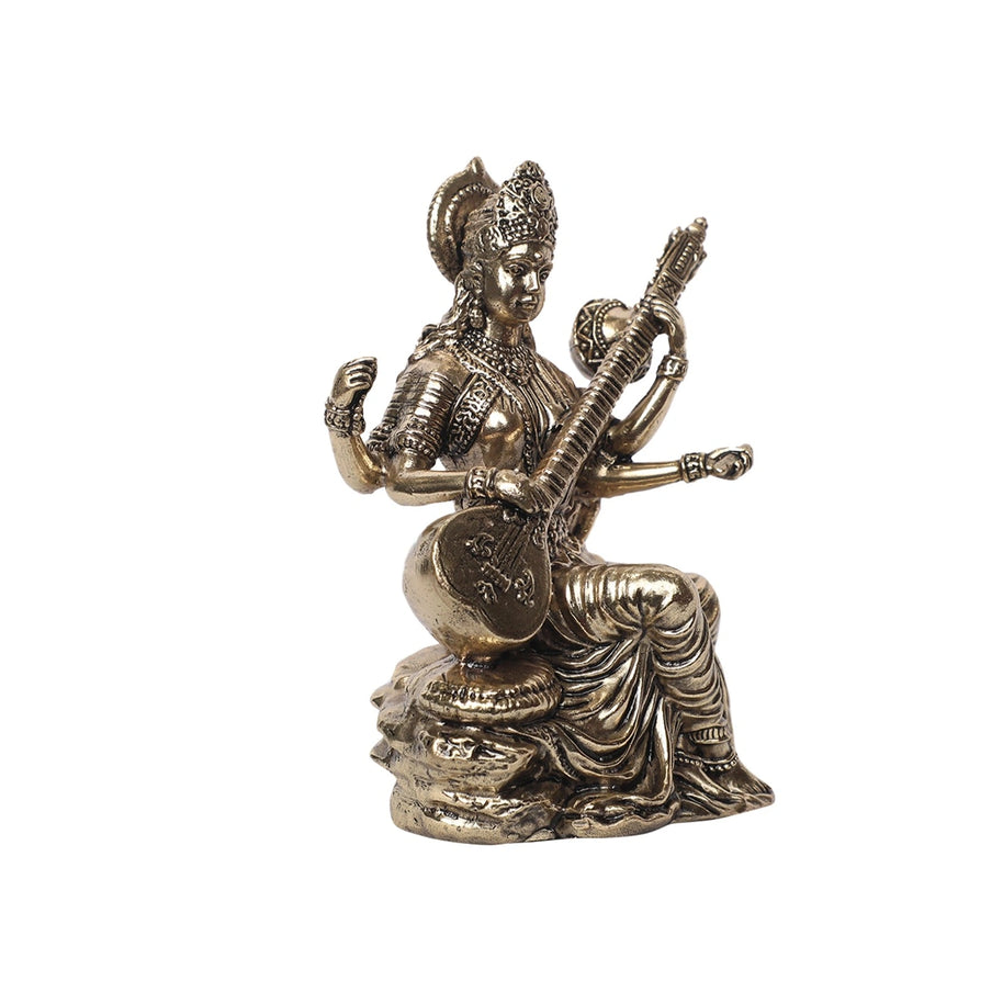 Brass Saraswathi With Veena