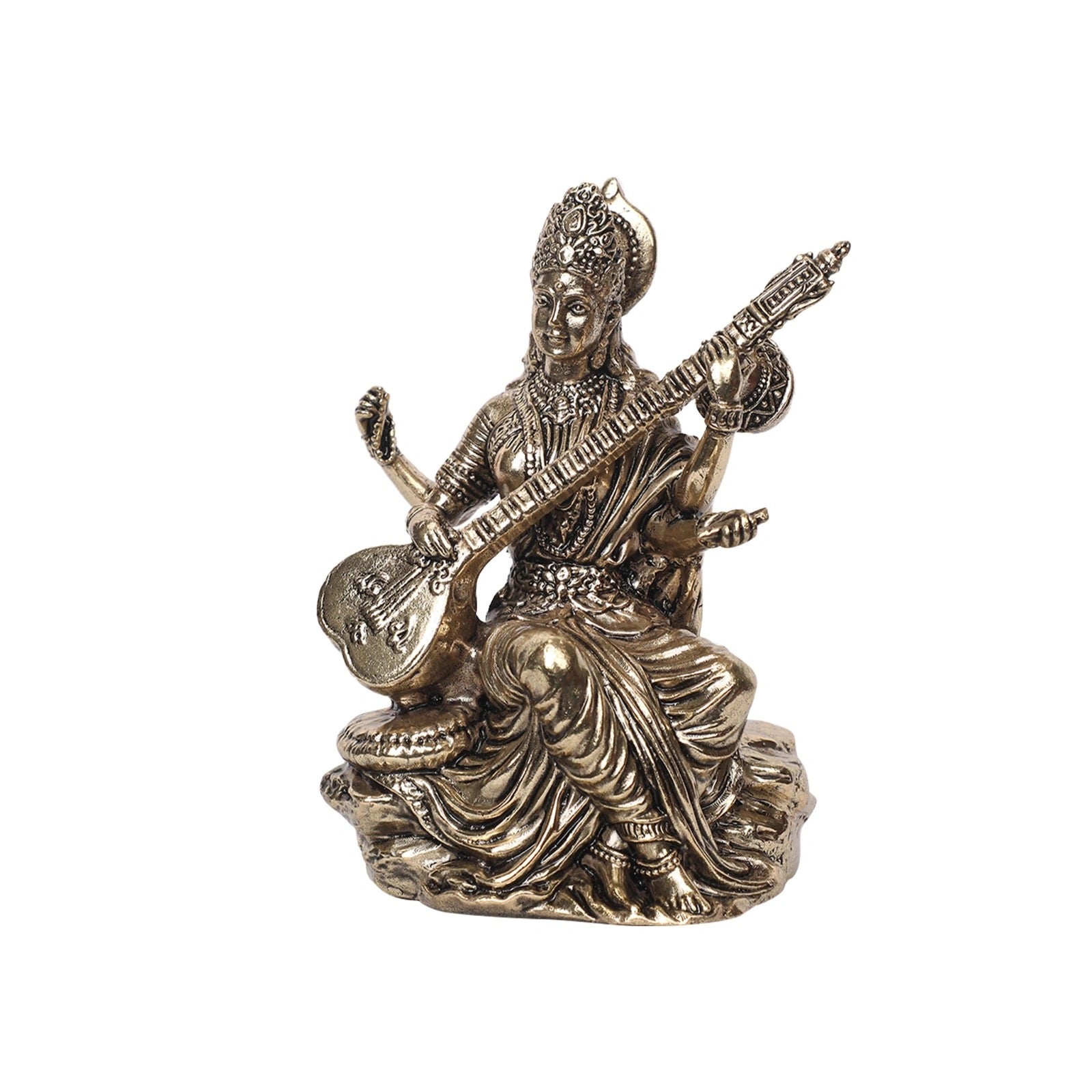 Brass Saraswathi With Veena