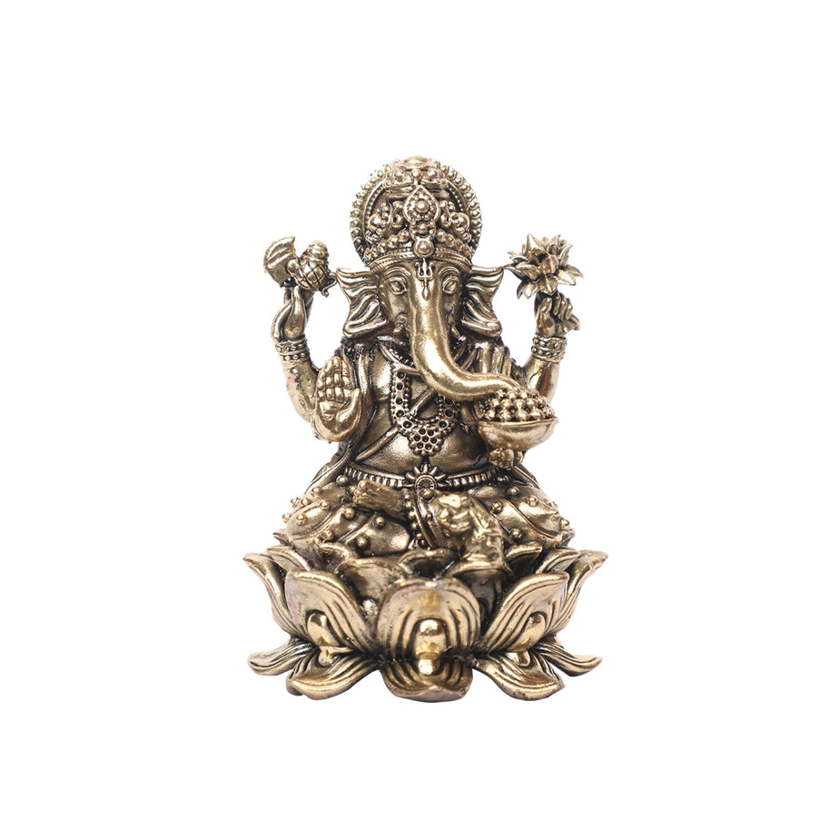 Brass Seated Ganesha