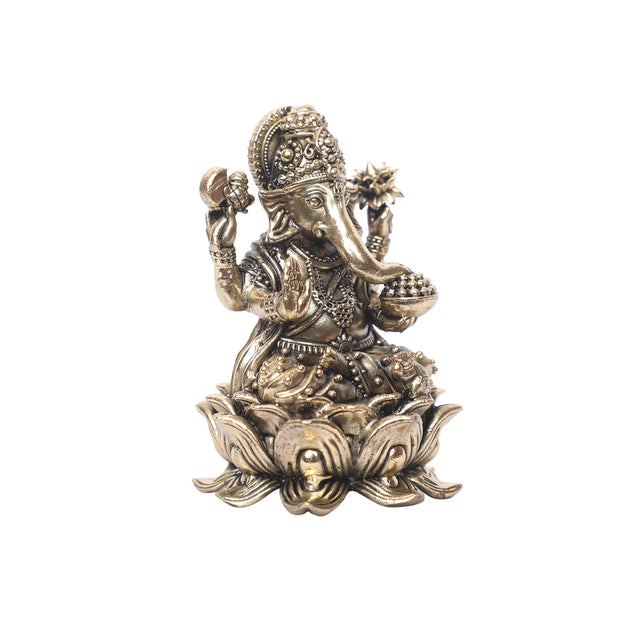 Brass Seated Ganesha