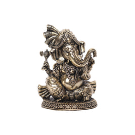 Brass Sitting Ganesha Idol