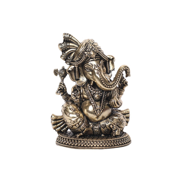 Brass Sitting Ganesha Idol