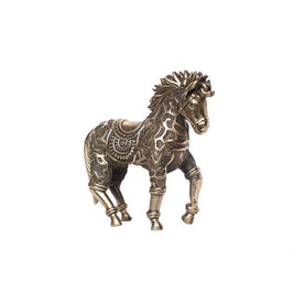Brass Standing Horse Decor