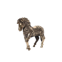 Brass Standing Horse Decor