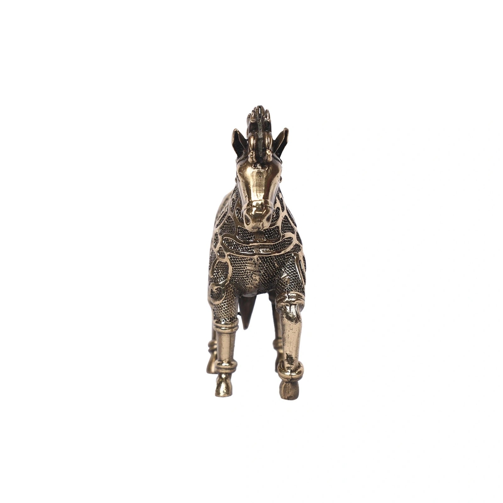 Brass Standing Horse Decor
