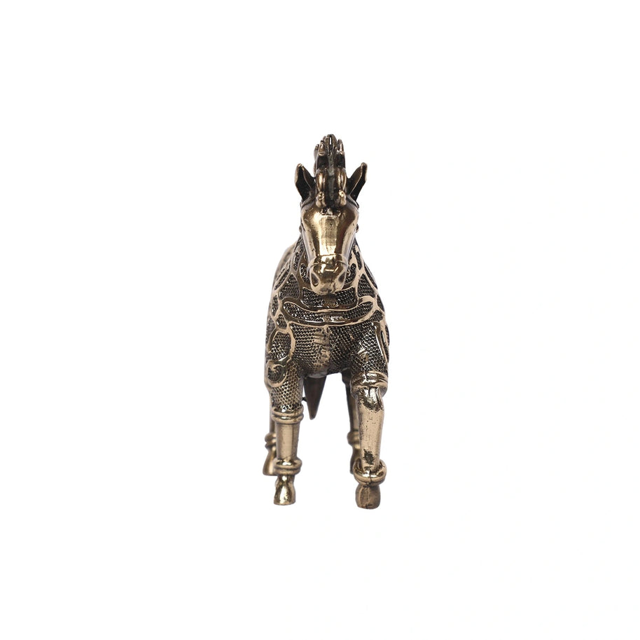 Brass Standing Horse Decor