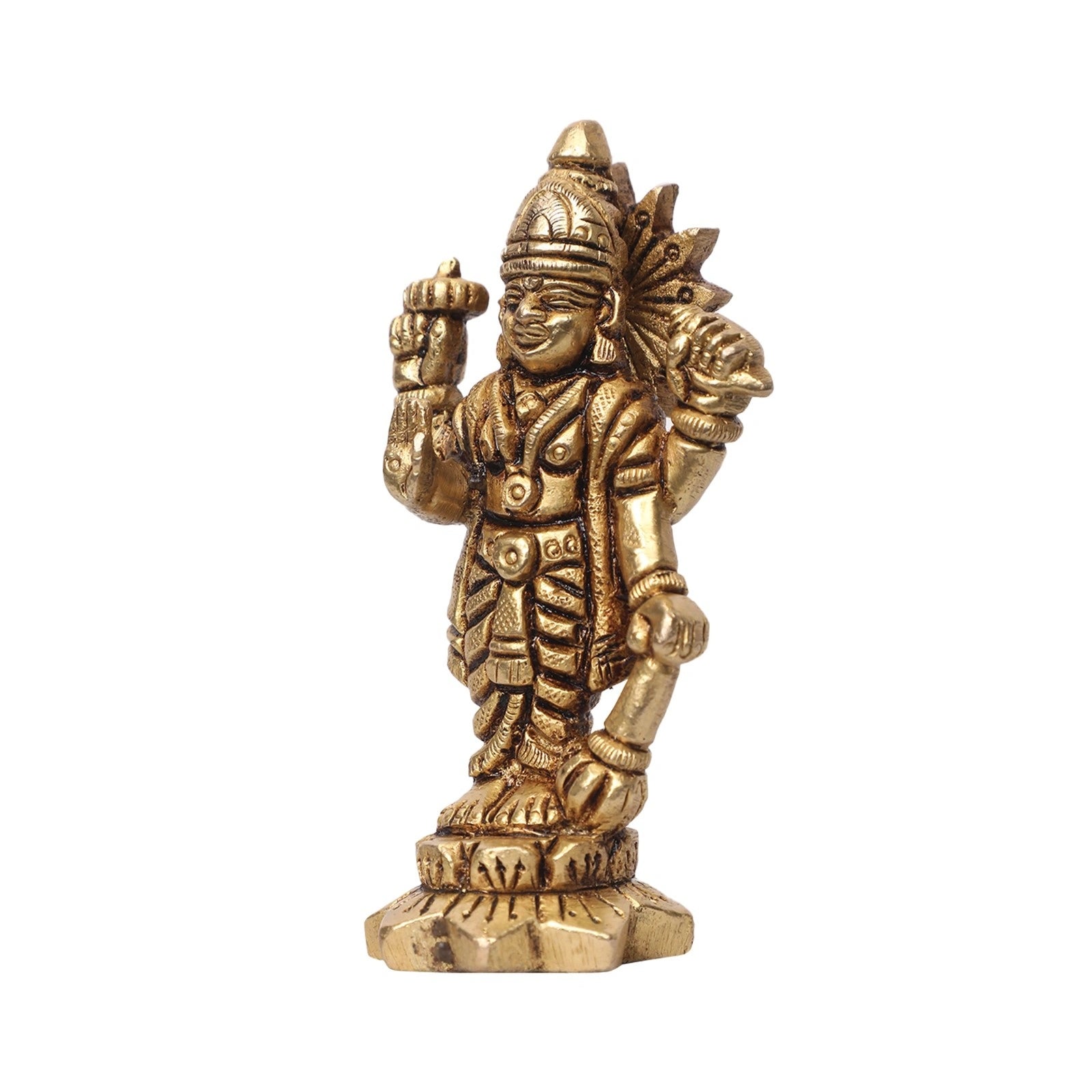 Brass Standing Vishnu Idol