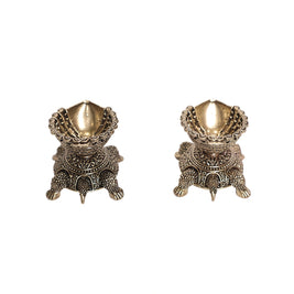 Brass Tortoise Deepak Set Of 2