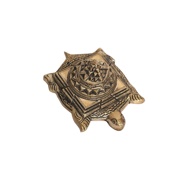 Brass Tortoise Shree Yantra