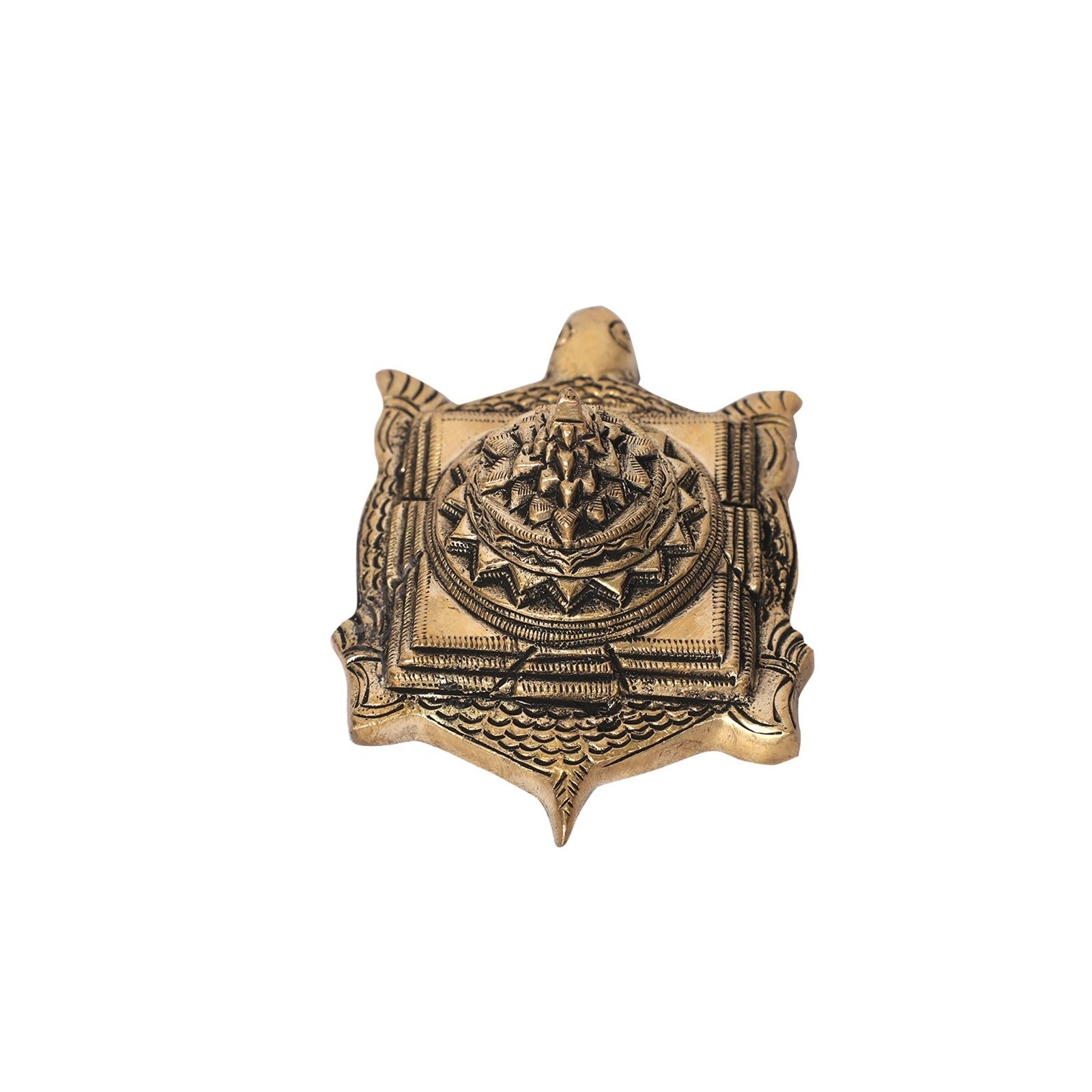 Brass Tortoise Shree Yantra