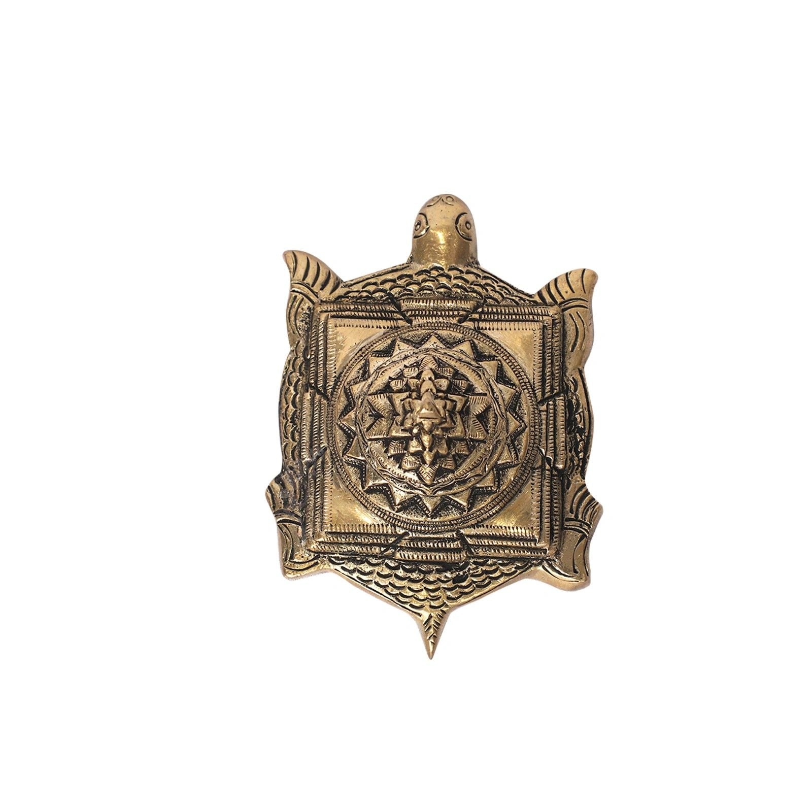 Brass Tortoise Shree Yantra