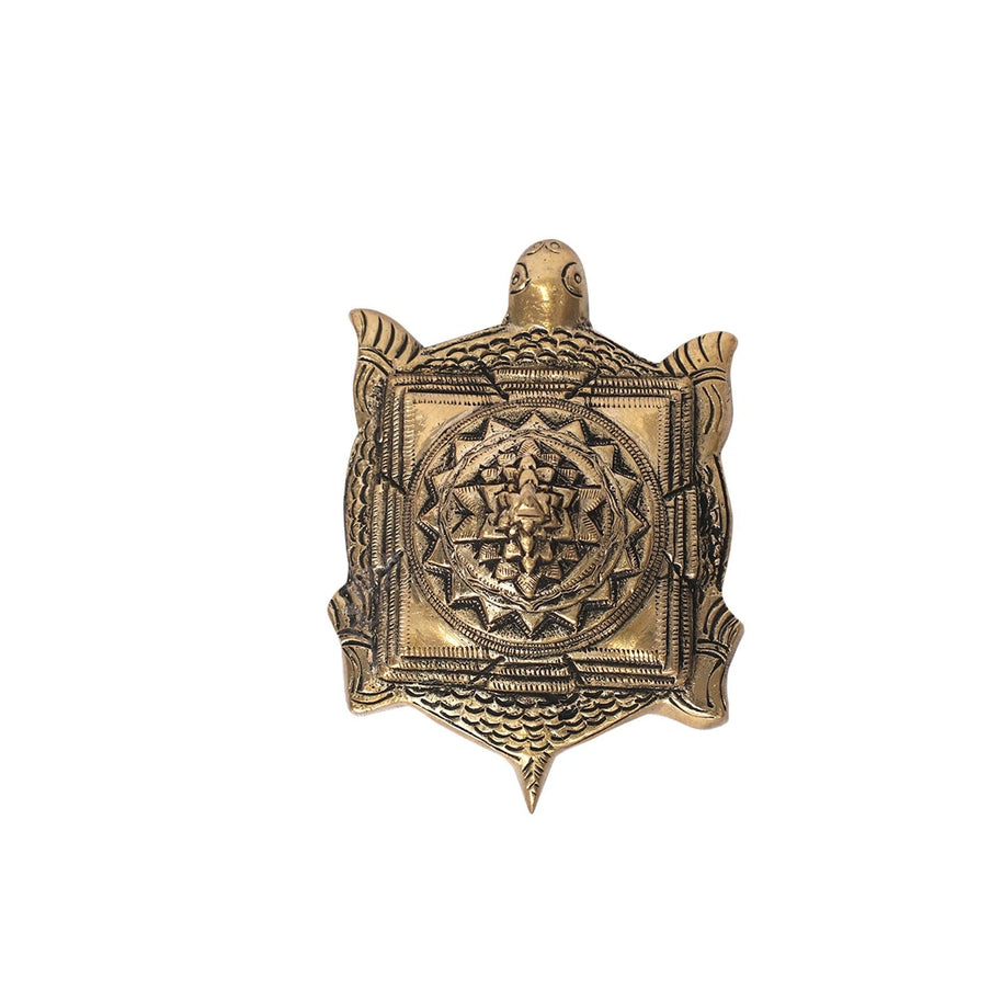 Brass Tortoise Shree Yantra