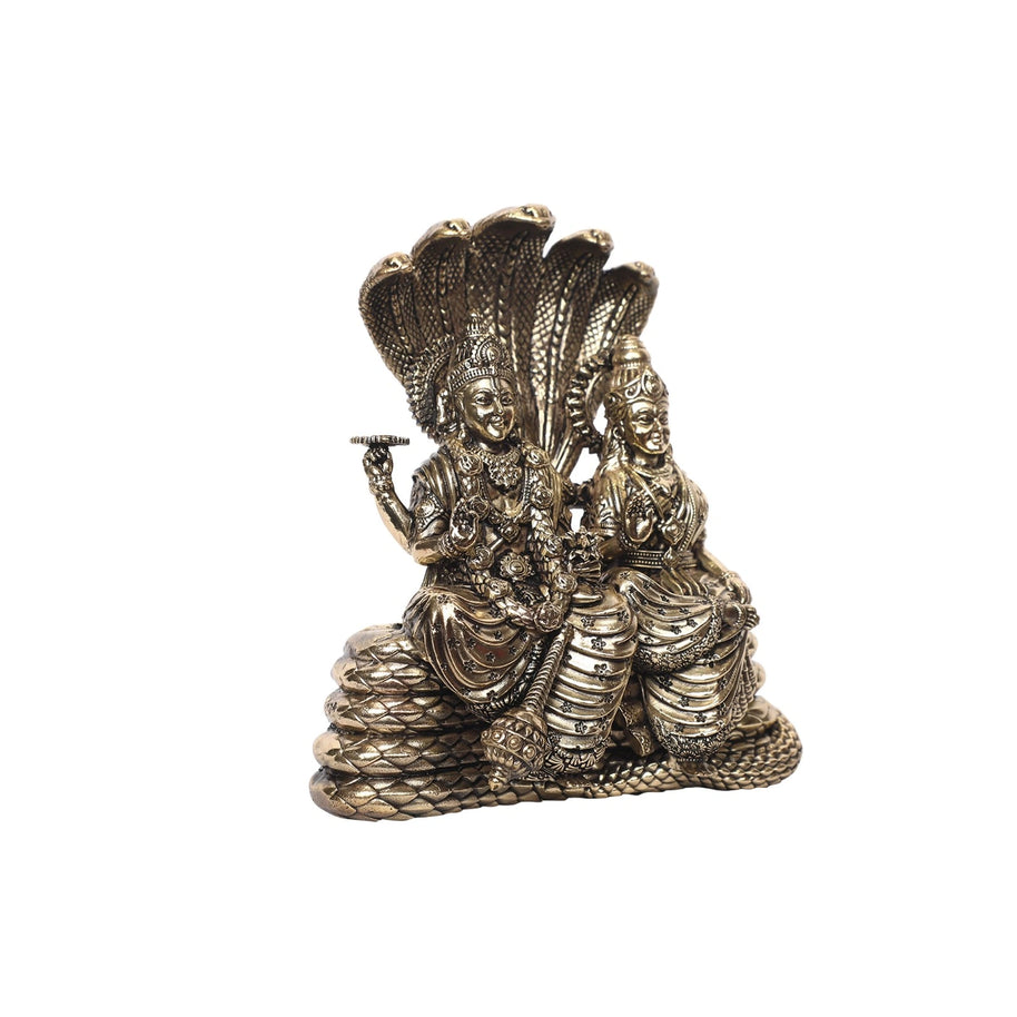 Brass Vishnu Lakshmi Idol