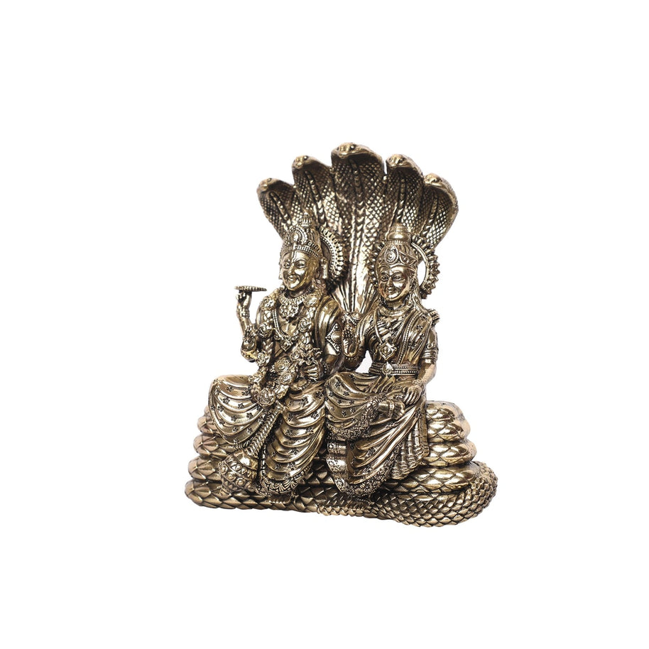 Brass Vishnu Lakshmi Idol