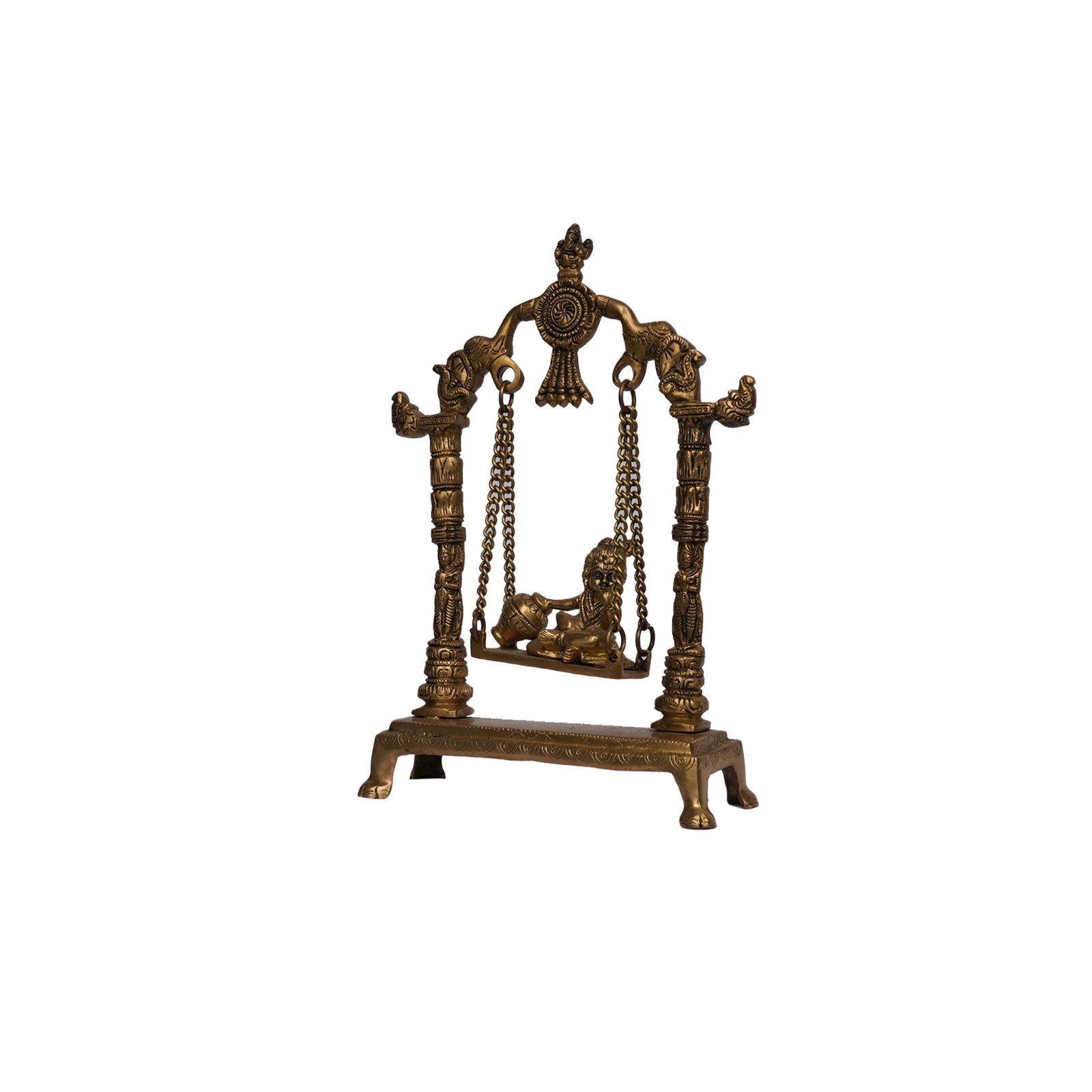 Brass Butter Krishna Jhoola