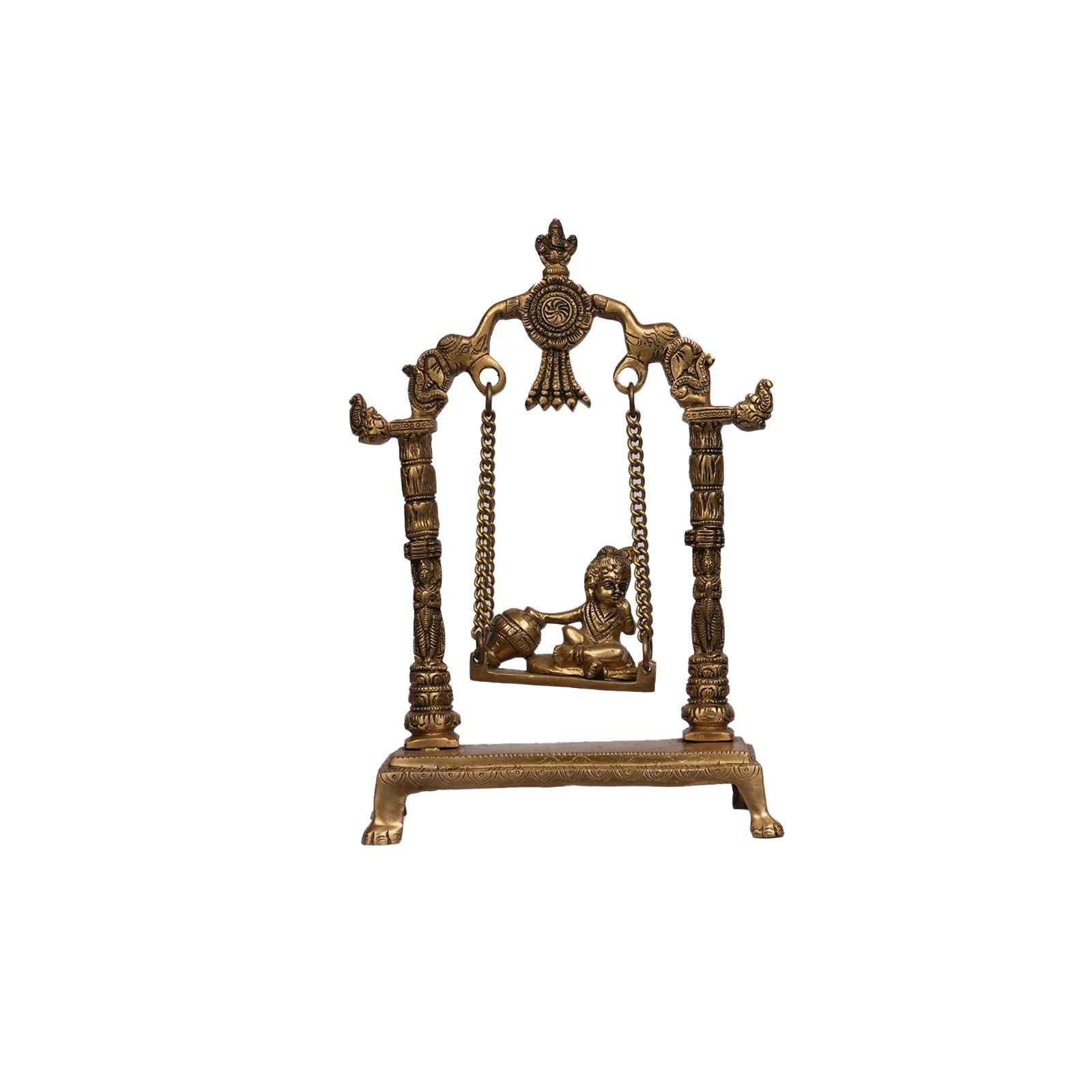 Brass Butter Krishna Jhoola